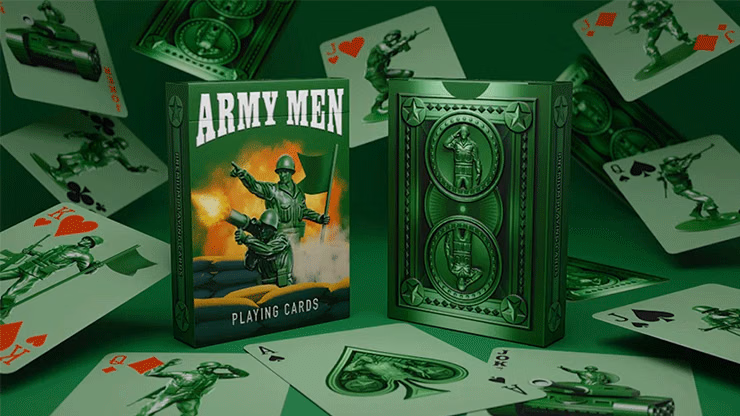 Army Men Playing Cards magic trick