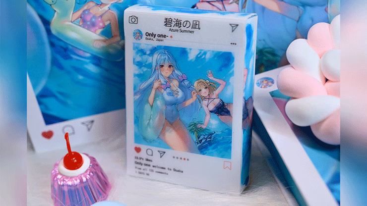 Sweet Cosplay Show - Azure Summer (Grading Box) Playing Cards magic trick