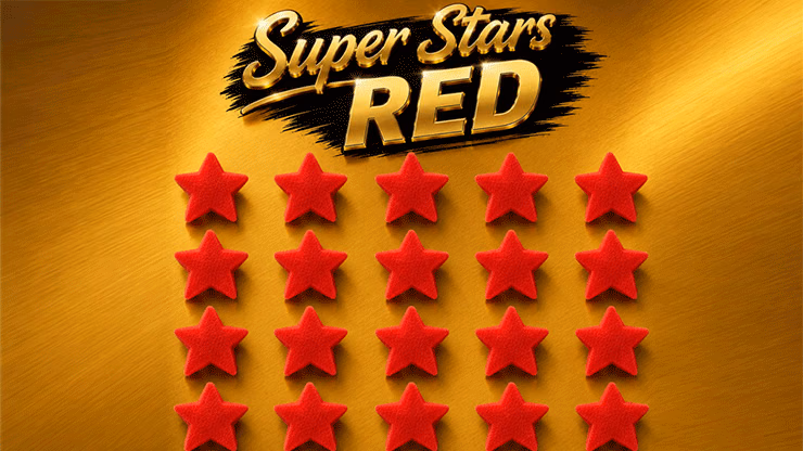 Super Stars Red (Bag of 20) Sponge magic trick
