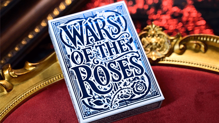 Wars of the Roses (Blue Tuck-2nd Edition Edge-dyed) Playing Cards magic trick