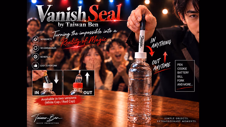 Vanish Seal (Red Cap) by Taiwan Ben magic trick