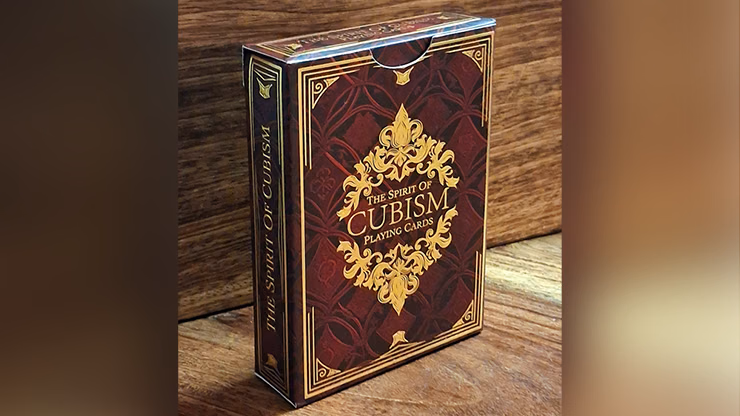 The Spirit of Cubism (Dark Red) Playing Cards magic trick