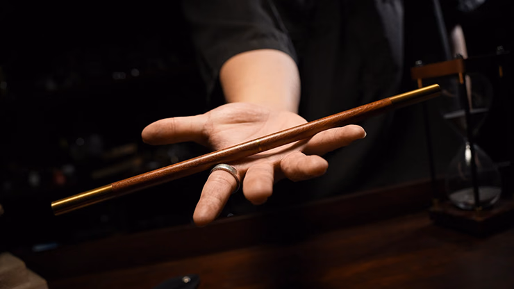 New Folding Wand by TCC Presents (Red Sandlewood) magic trick