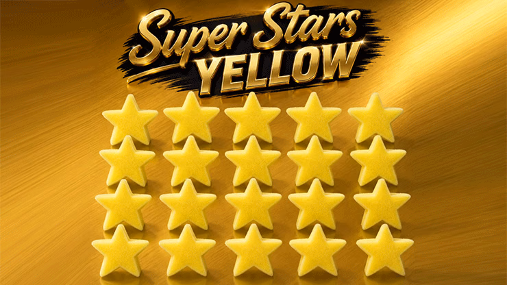 Super Stars Yellow (Bag of 20) Sponge magic trick