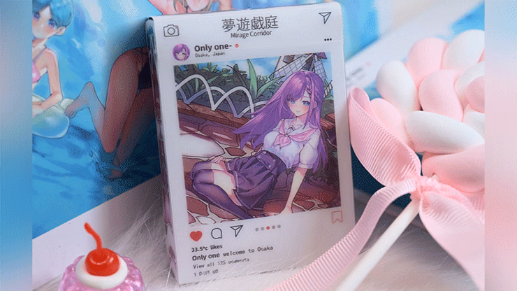 Sweet Cosplay Show - Mirage Corridor (Grading Box) Playing Cards magic trick