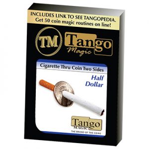 Cigarette Through Half Dollar (Two Sided) (D0015)by Tango