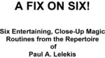 A Fix On Six by Paul A. Lelekis eBook DOWNLOAD