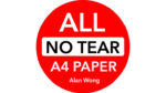 No Tear Pad (Extra Large, 8.5 X 11.5 ") ALL No Tear by Alan Wong