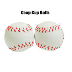 Chop Cup Balls White Leather (Set of 2) by Leo Smetsers