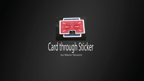 Card through Sticker by Mario Tarasini video DOWNLOAD - Download