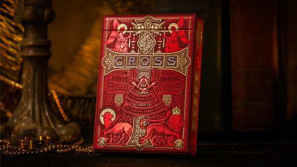 The Cross (Maroon Martyrs) Playing Cards by Peter Voth x Riffle Shuffle