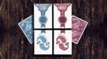 Marked Paisley Ton sur Ton Poudre Blue Playing Cards