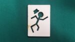 Stickman Bob Wood Template Smoking Card