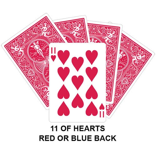 Eleven Of Hearts Gaff Card