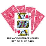 Mis Made Queen Of Hearts Gaff Playing Card