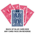 Back Of Blue Card Box Gaff Playing Card