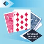 eleven of diamonds gaff card 23 playing card for magicians printing printers Stockport Manchester UK