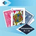 mis-indexed-jack-clubs-hearts-jc-jh-playing card for magicians printing printers Stockport Manchester UK