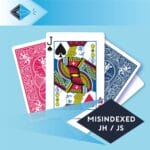 mis-indexed-jack-hearts-spades-jh-js-playing card for magicians printing printers Stockport Manchester UK