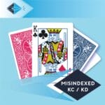 mis-indexed-king-clubs-diamonds-kc-kd-playing card for magicians printing printers Stockport Manchester UK