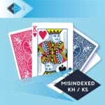 mis-indexed-king-hearts-spades-kh-ks-playing card for magicians printing printers Stockport Manchester UK