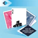 six of spades heap gaff card 15 playing card for magicians printing printers Stockport Manchester UK